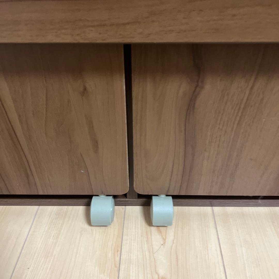 ニトリ.ブラウン木製シンプルデスク