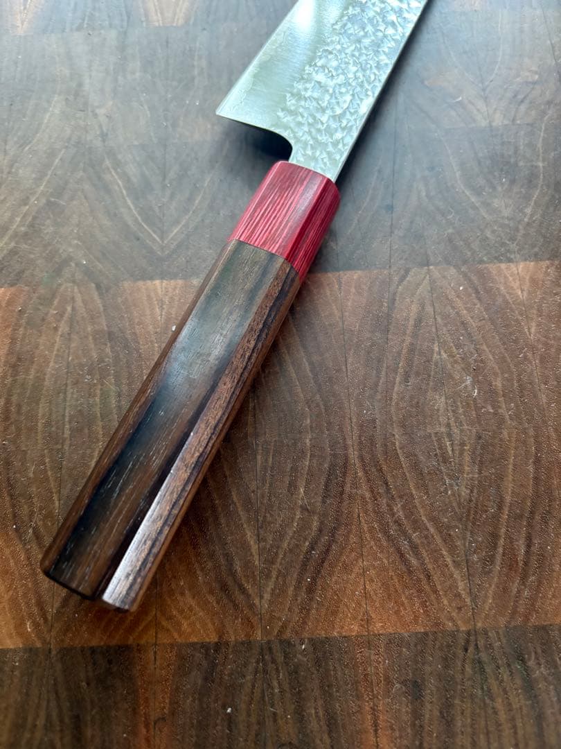 黒崎優　閃光・切付　文化 包丁 170mm 紫檀柄　万能包丁　粉末ハイス