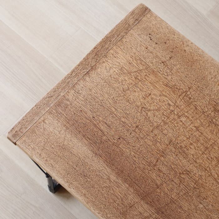 アンティーク ラワン材 折り畳み ローテーブル ちゃぶ台 古家具 レトロ