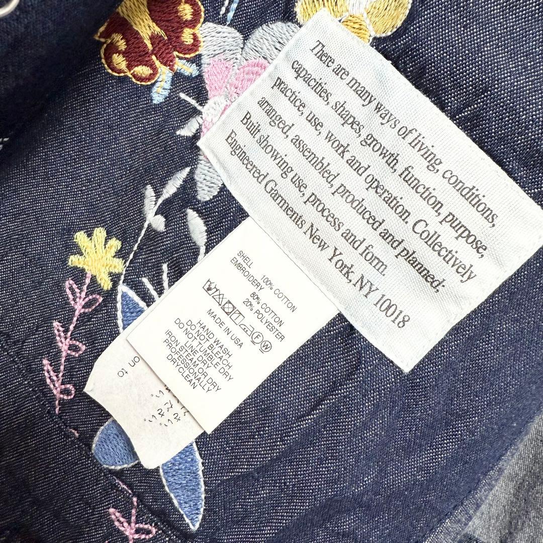 ⚫︎Lサイズ！ENGINEERED GARMENTS デニムフローラルカバーオール