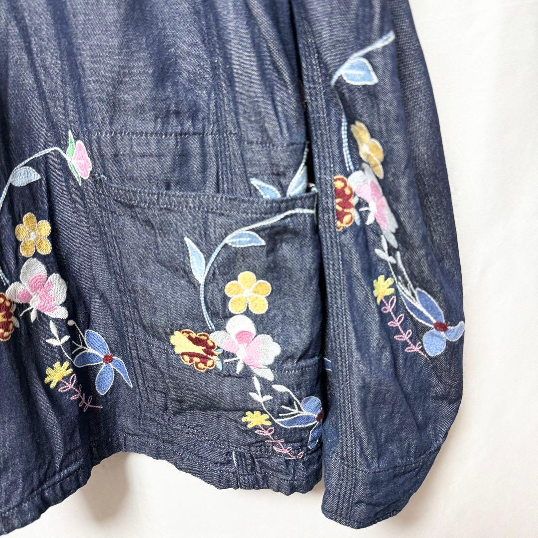 ⚫︎Lサイズ！ENGINEERED GARMENTS デニムフローラルカバーオール