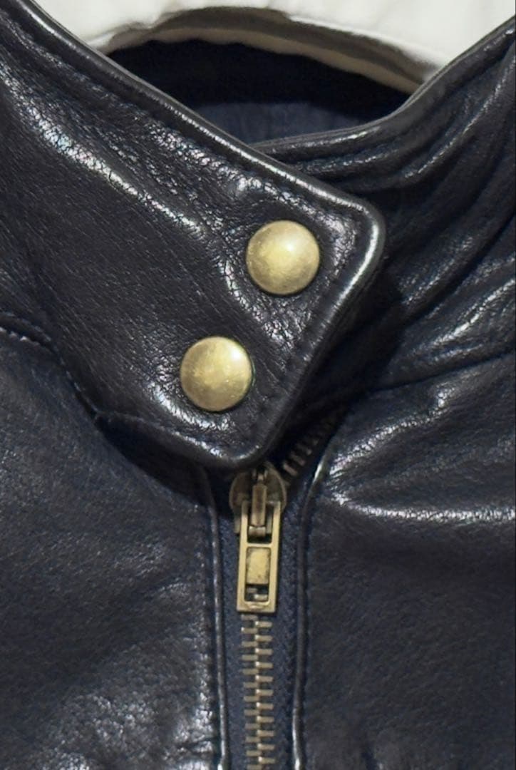 miu miu レザーライダースジャケット