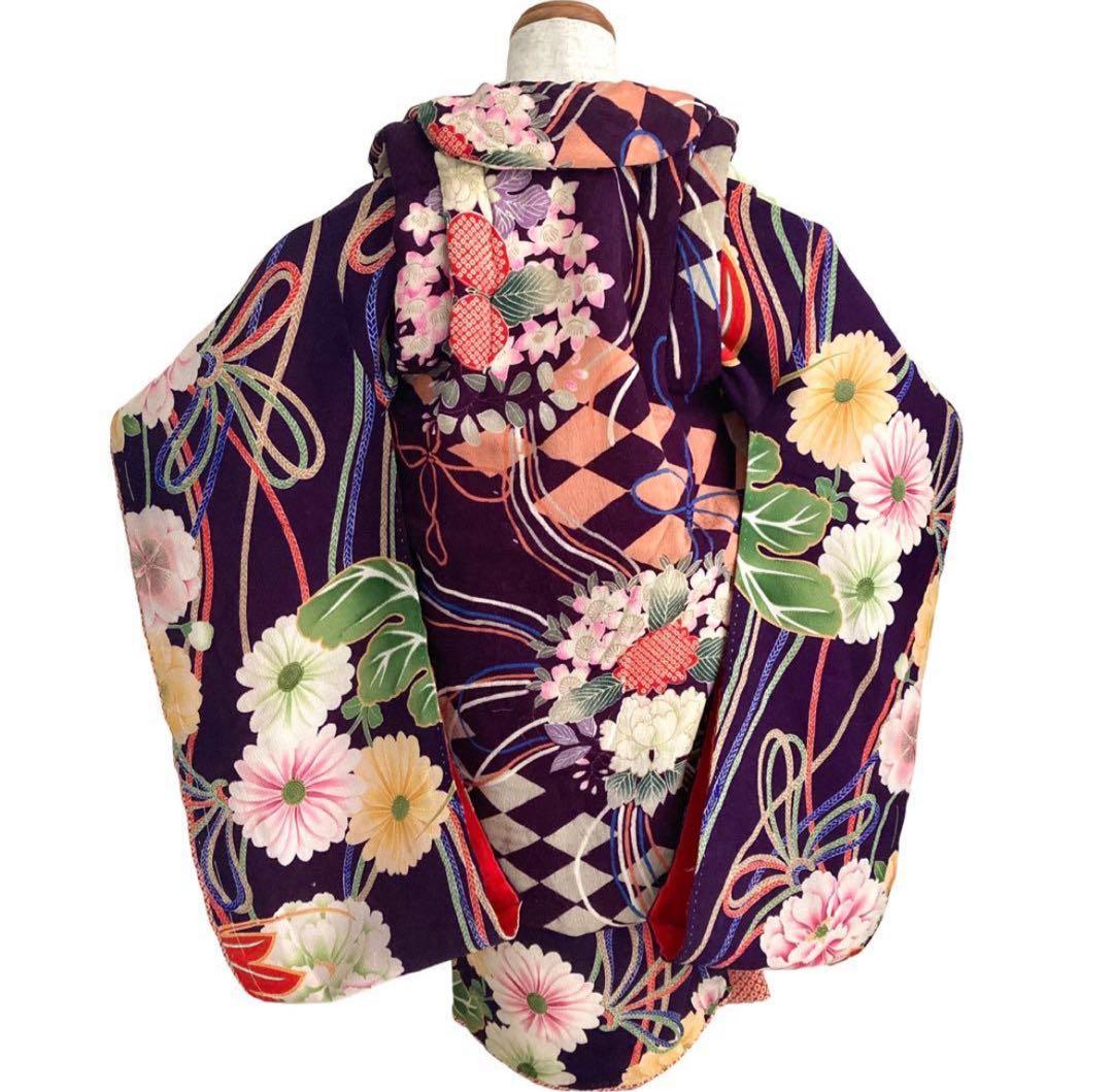 アンティーク　大正時代　女の子　子供着物　被布セット　NO38