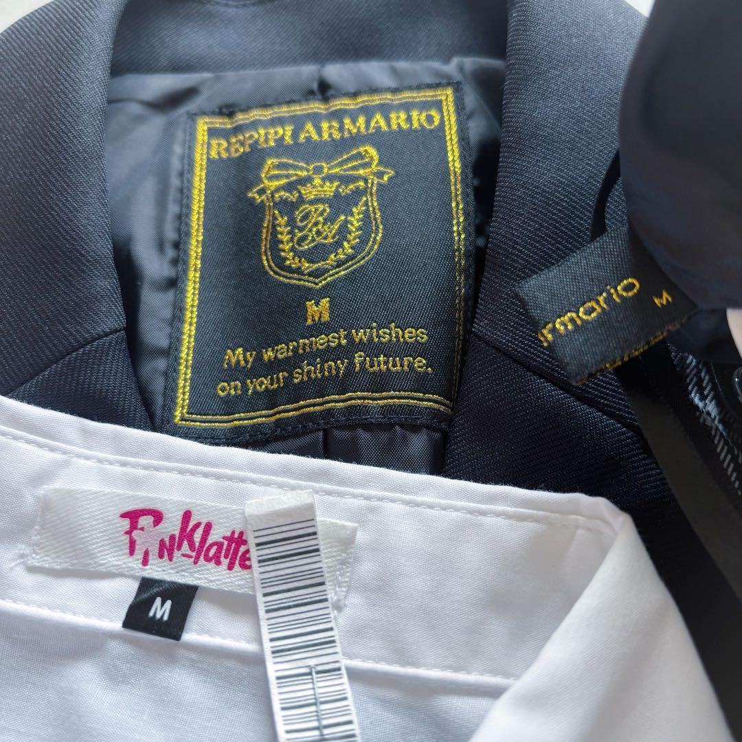 美品 フォ－マル レピピアルマリオ ス－ツ ピンクラテ ブラウス 150 160