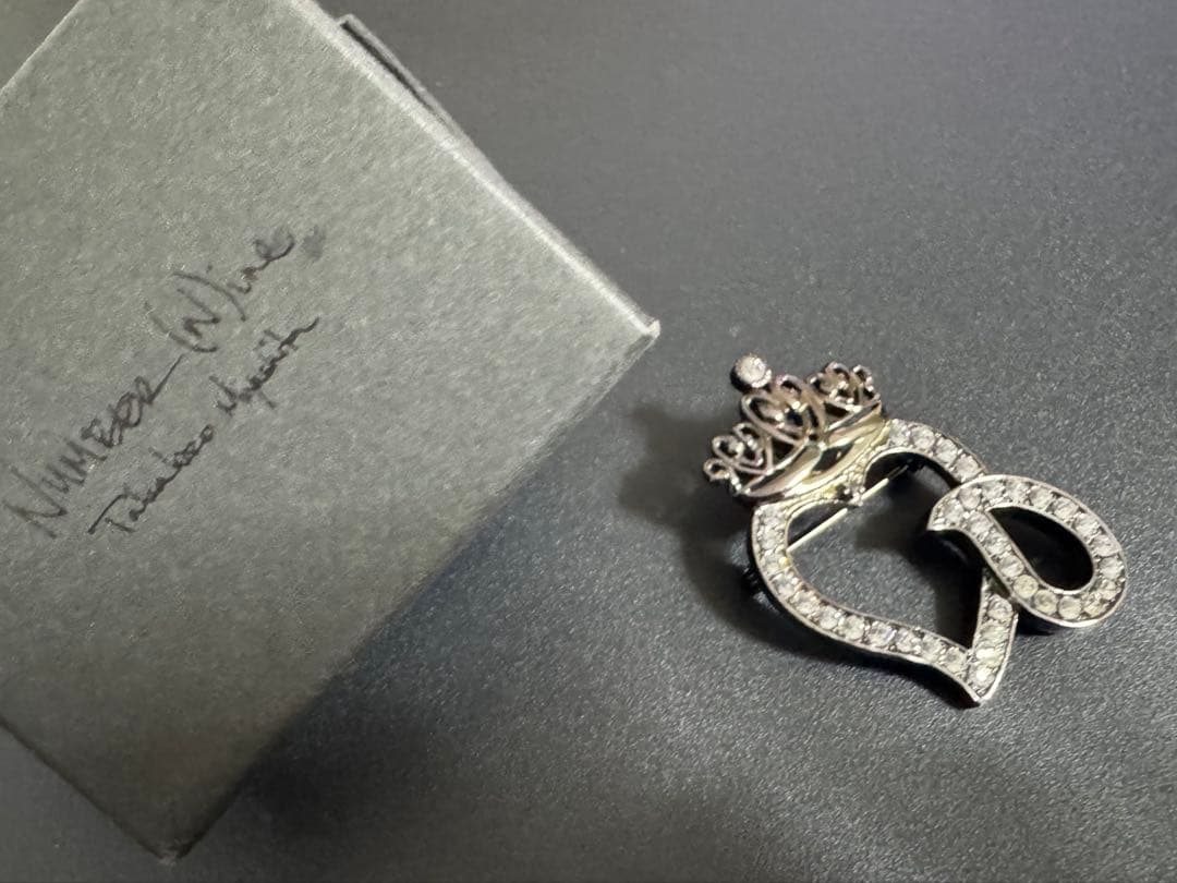 ナンバーナイン×ジャムホームメイド ハート涙ブローチ