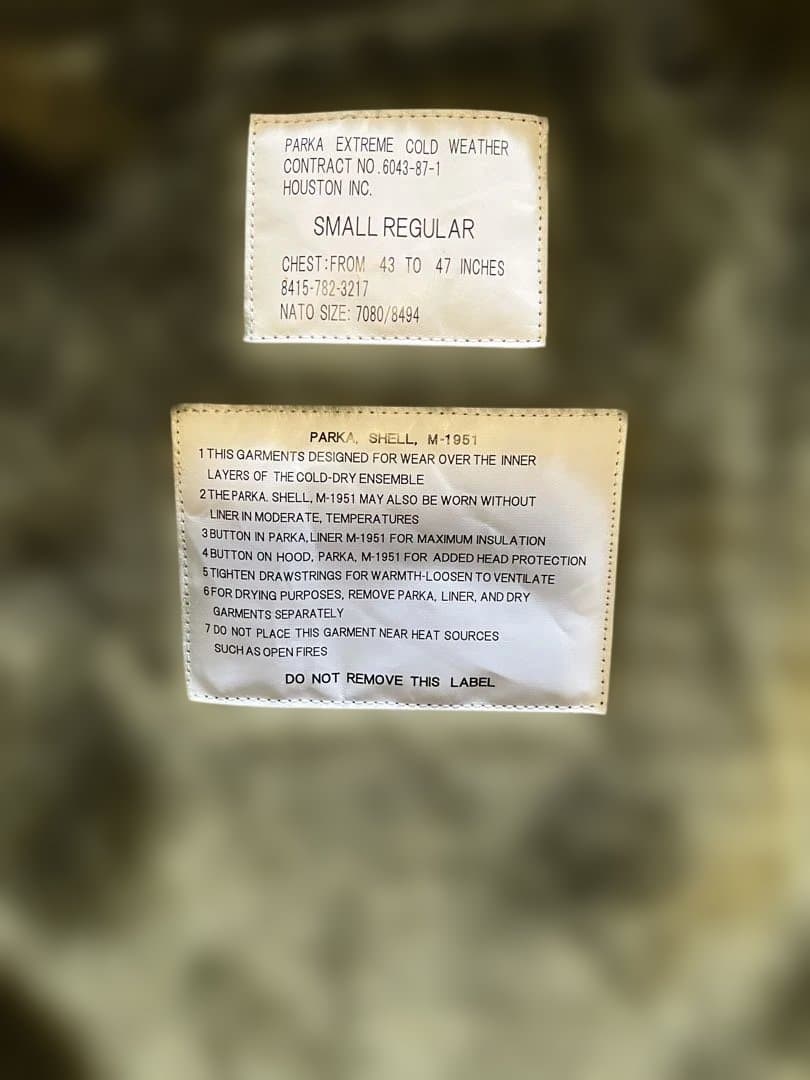 HOUSTON(ヒューストン)モッズコート M-51 Sサイズ