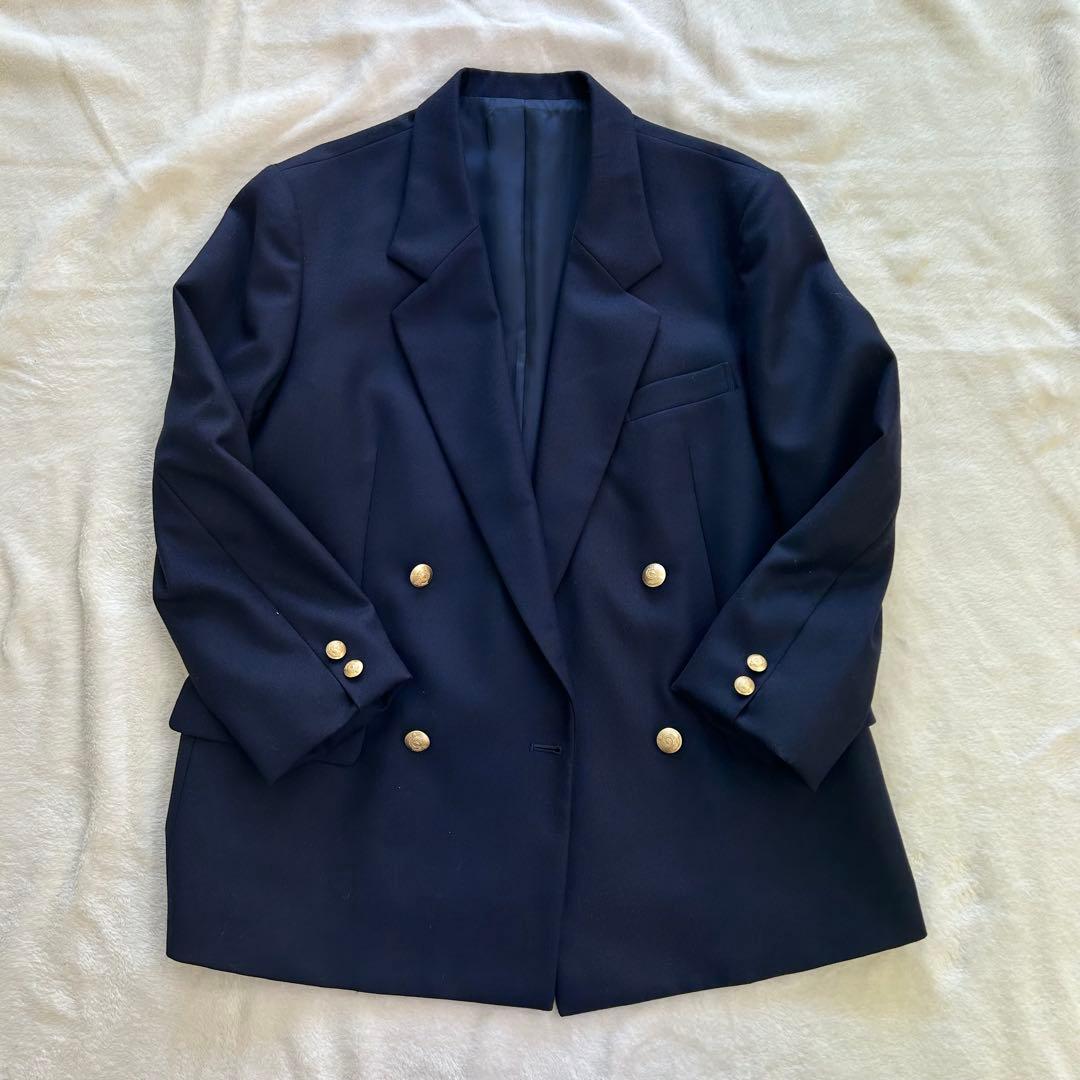 【美品】バーバリー フォーマル セットアップ 160 卒業式 入学式 ネイビー