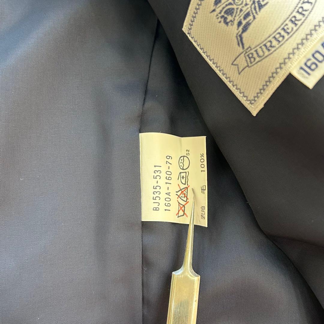 【美品】バーバリー フォーマル セットアップ 160 卒業式 入学式 ネイビー