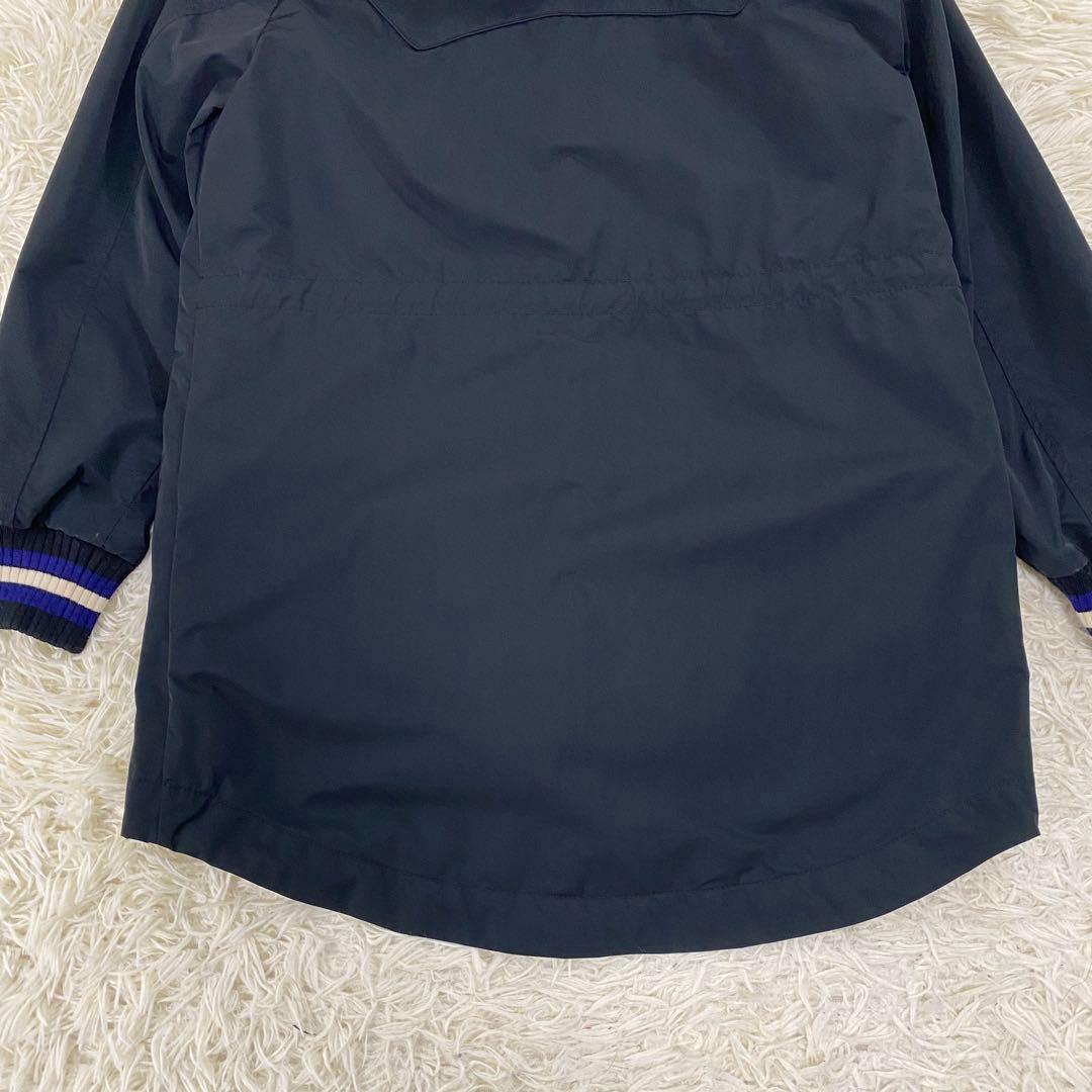 美品　コーチ　コート　中綿　ライナー　花柄　ウール　レザー　ブラック　35015