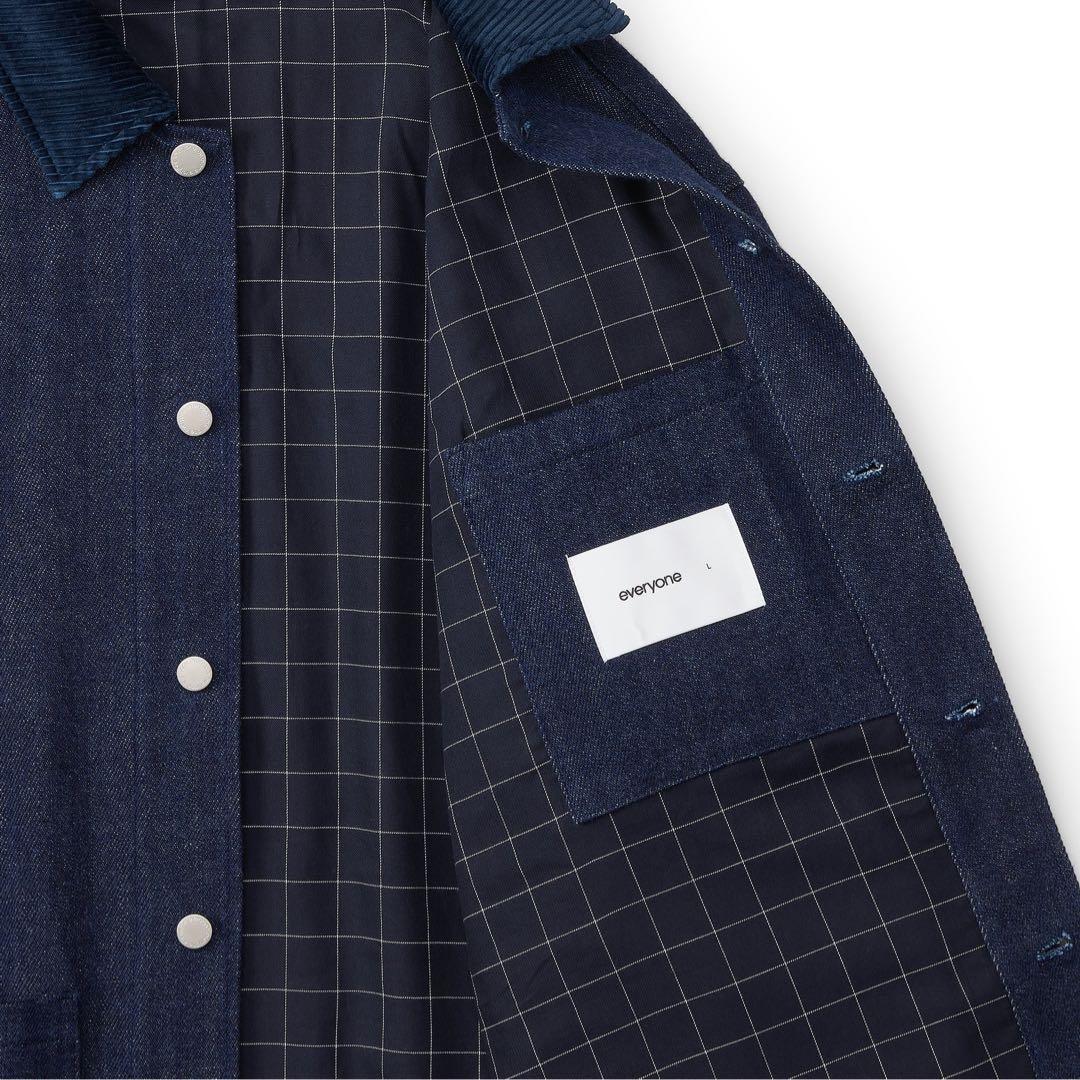 新品 everyone soft denim coverall jacket L