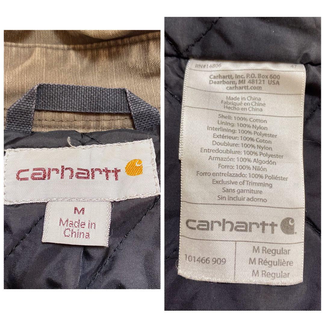 Carhartt ワークジャケット 中綿 フェード M ブラウン