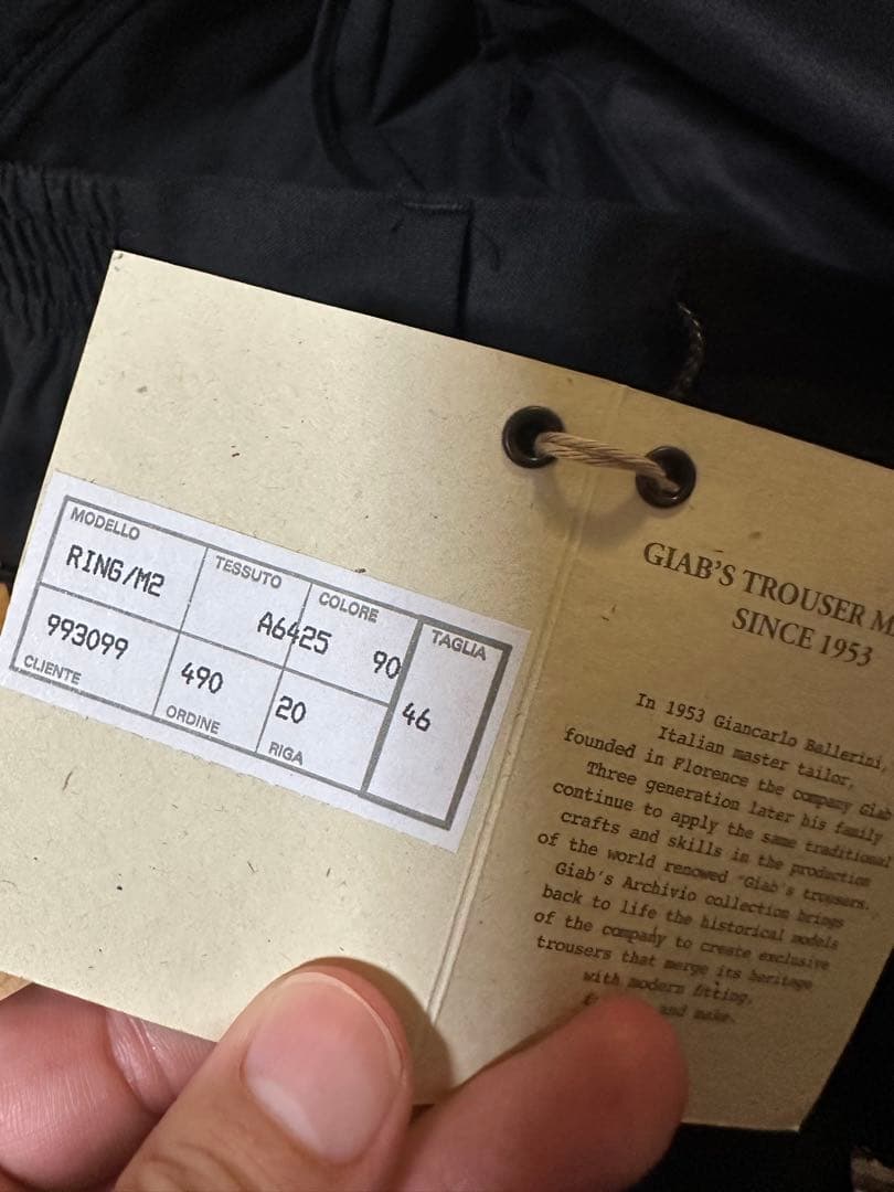 【最終値下げ】giabsarchivio ジャブス セットアップ ブラック 46