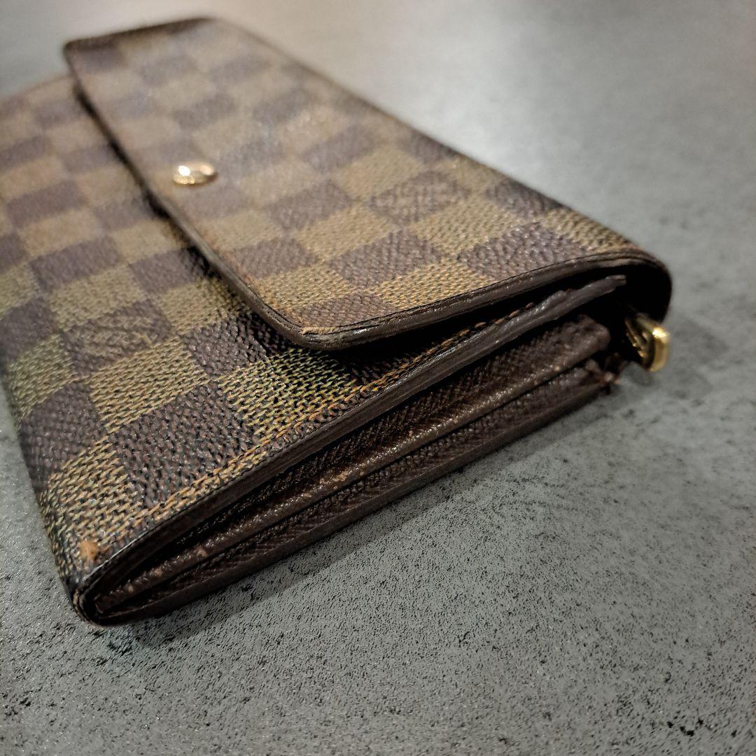 LOUIS VUITTON　 ダミエ　 長財布 　袋付き
