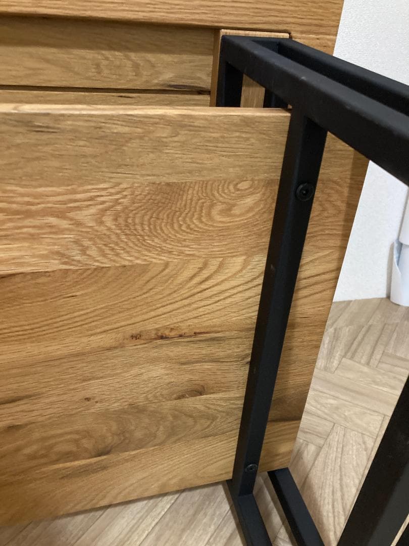 写真追加⇒（美品）ローテブル・オシャレ オーク無垢材 約一年使用