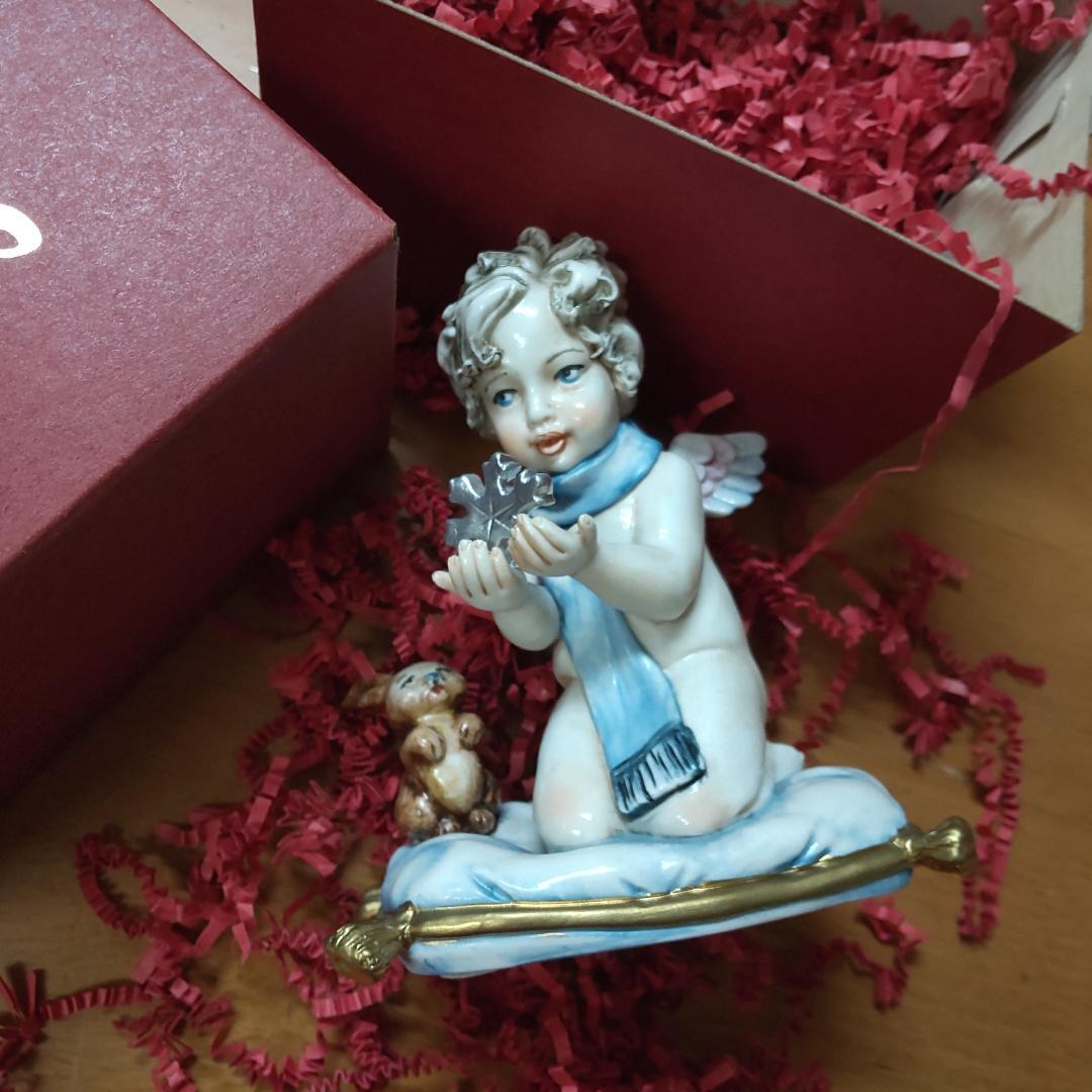 イタリア　エンゼル　飾りもの　置き物　冬