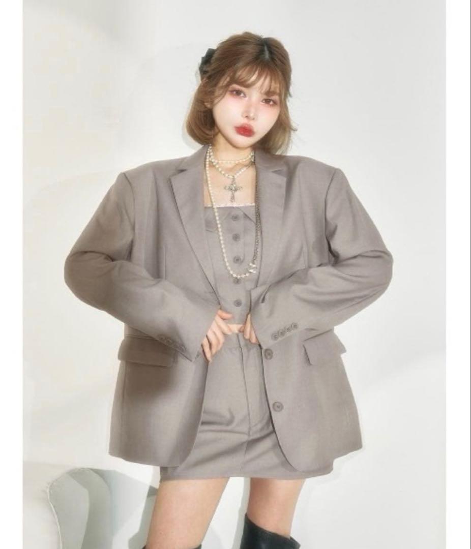 Darich オーバーサイズテーラードジャケット グレー